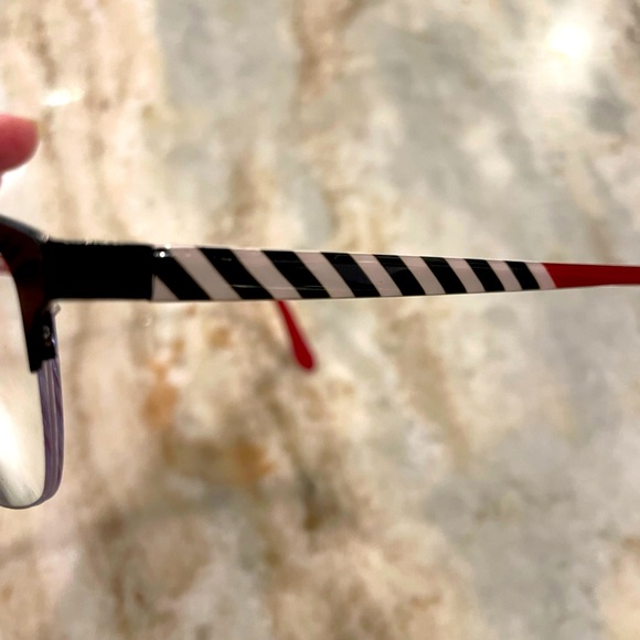 Lulu Guinness glasses frame, model L786, red, black and white with case - Picture 2 of 11